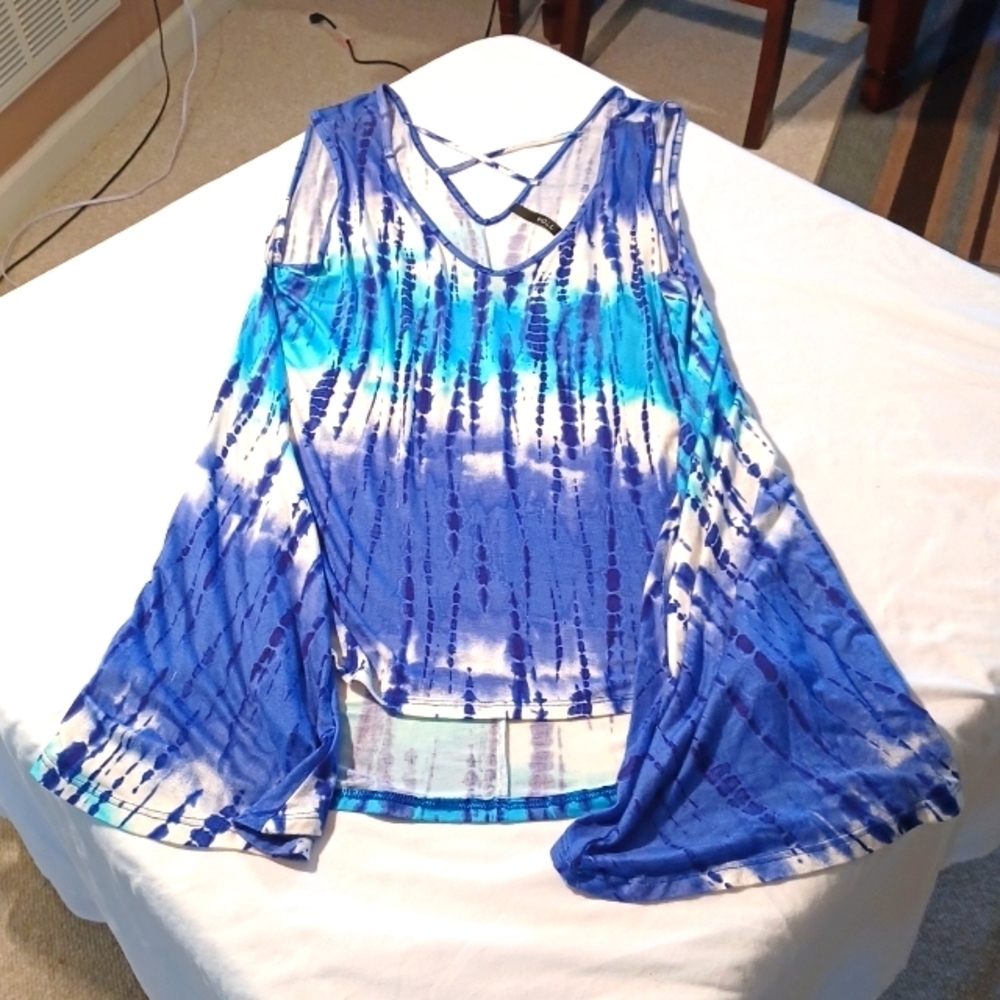 VOLL 2X SWING DRESS WITH POCKETS CRISSCROSS BACK